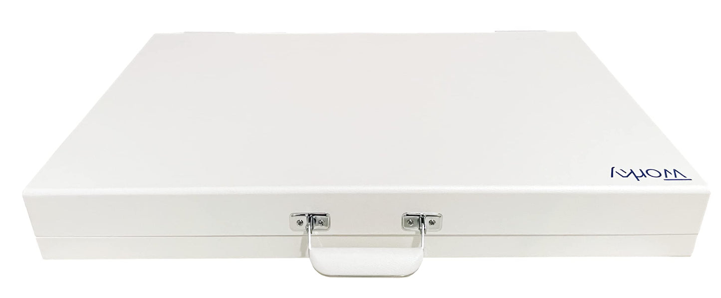 Worky 15-in-1 Home Office Portable Workstation Desk with Built-in Storage, 3.5" D x 26" W x 16.5" H, 14 Lbs, White