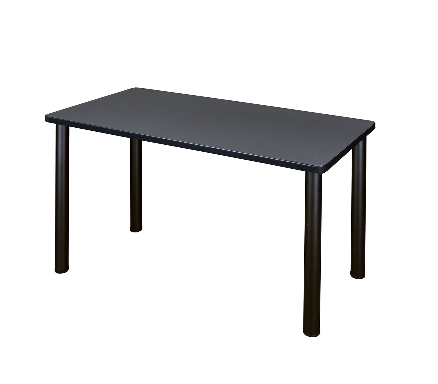 Regency Kee 42 x 24 in. Training Seminar Table- Grey Top, Black Legs