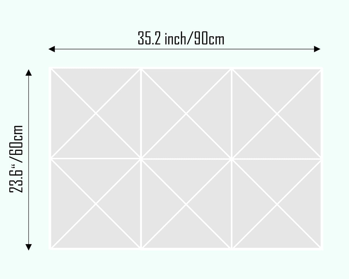 DECORITA Cork Board 24 x36 Alternative - 6 Pack Felt Wall Tiles with Safe Removable Adhesive Tabs, Cork Boards for Walls Cork Board for Home Office Pin Board Tack Board - Beige