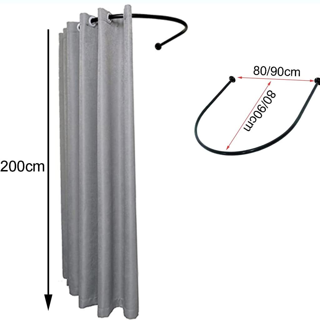 ZTIOMUK Portable Dressing Room Simple Clothing Store U-Fitting Room Temporary Mobile Privacy Zone Dressing Room for Boutiques Cloakroom Indoor Outdoor Fitting Room