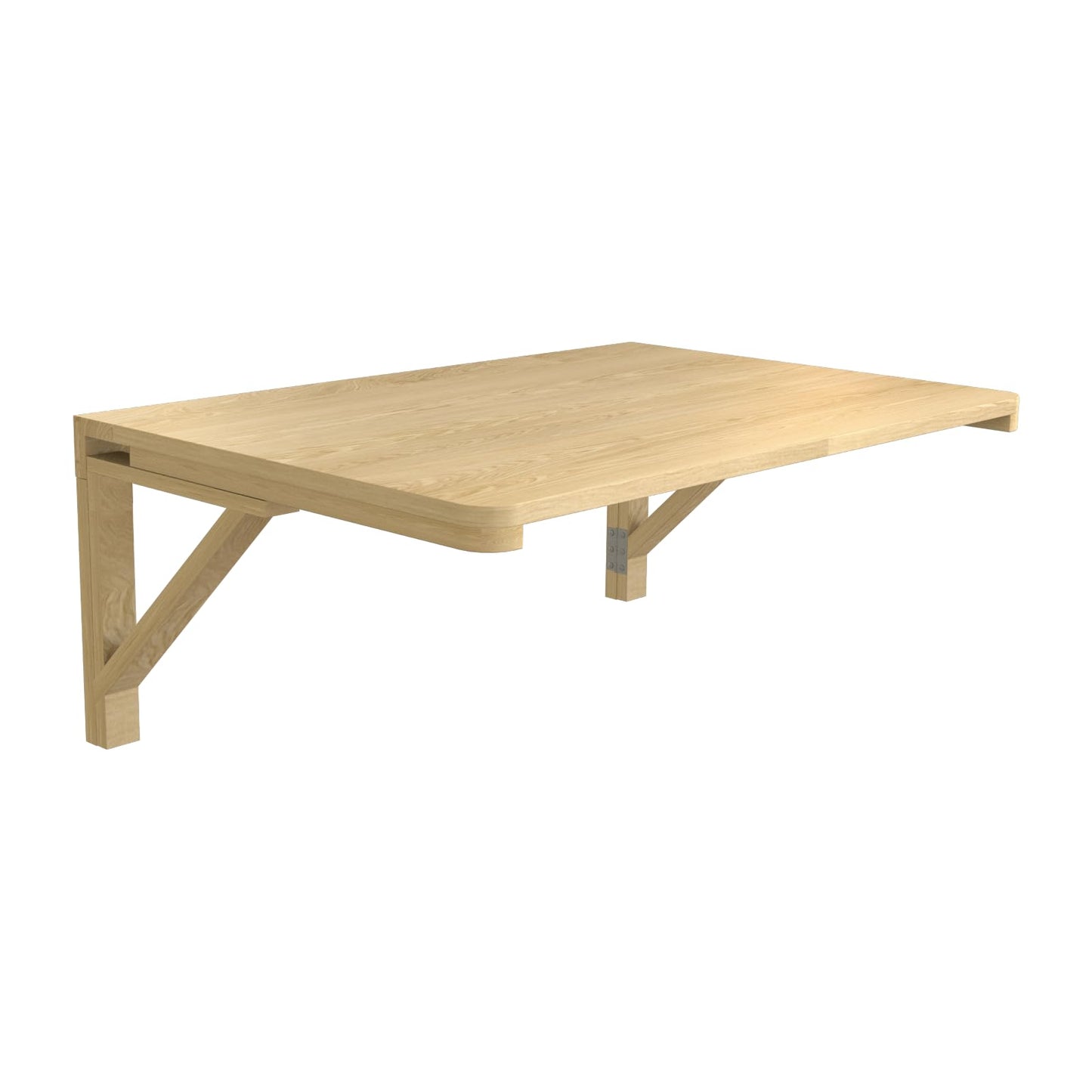 MM MELISEN Wood Folding Desk - Natural 29.5x19.6 Inch Wall Mount Fold-Down Table for Small Spaces. Perfect as a Kitchen prep spot, Craft Station, or Bedroom Desk. Easy Install, Sturdy, Folds Away