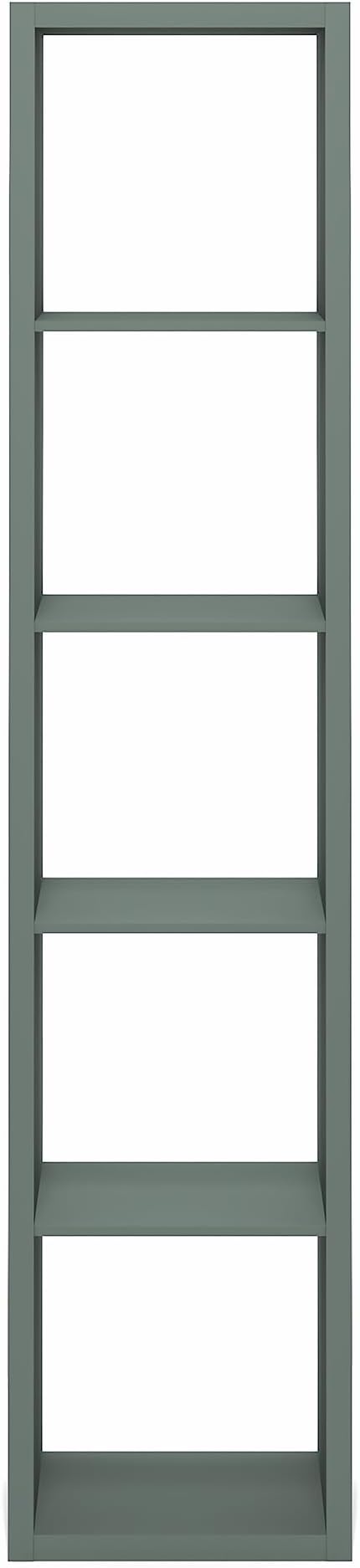 Furinno Cubicle Book Shelf, Vertical 5-Cube Bookshelf, Extra Thick Horizontally
