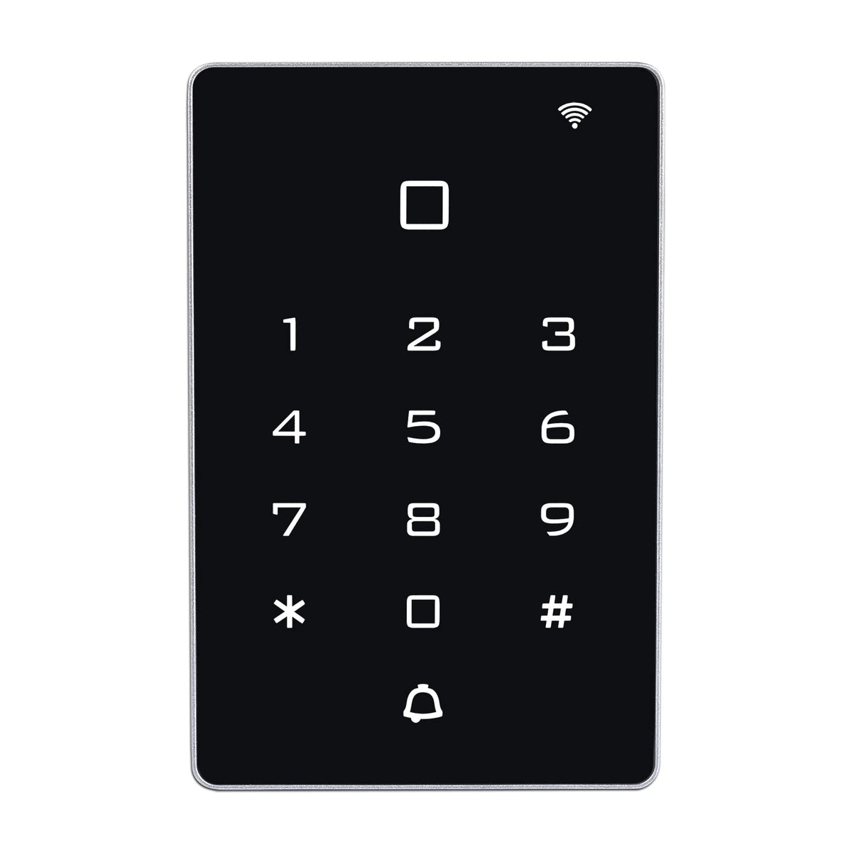 AMOCAM Wireless WiFi Access Control Keypad, Backlight Door Access Control System + 5PCS ID Keychains, Wiegand 26, Password Keypad for House Apartment, TUYA Wireless Entry Security Access Controller