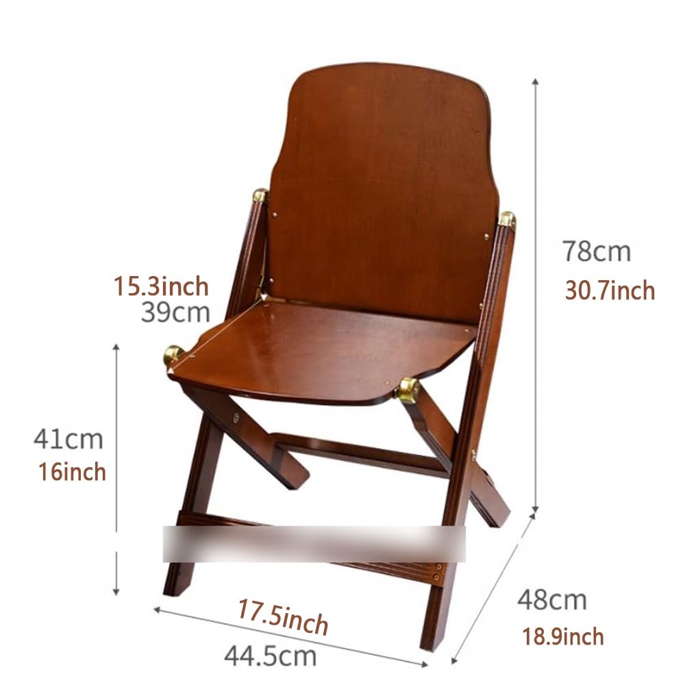 Dining Chairs Folding Chair Vintage Wooden Camping Foldable Cafe Compact Lawn Bistro Solid Wood Furniture