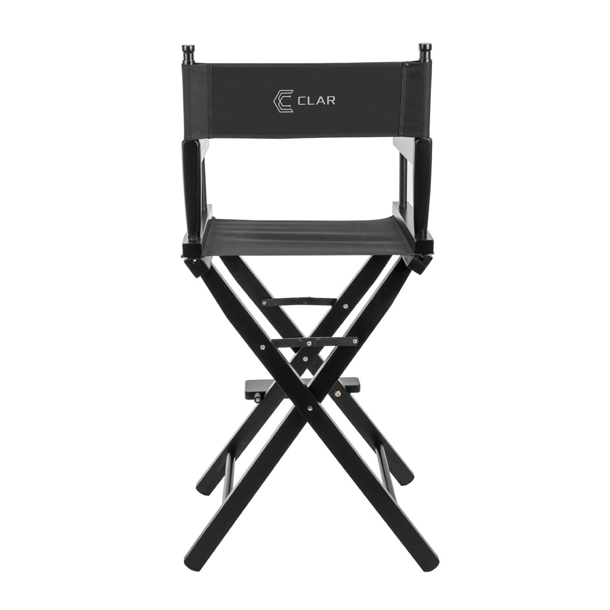 CLAR DC-30 Film Director's Chair (Black Wood with Black Seat & Back)