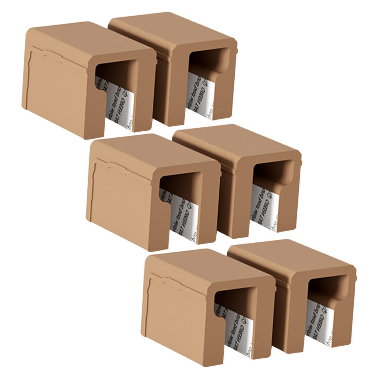 IWOWHERO 6Pcs Pulls for Safety Silicone Corner Protectors Shape Cabinet Proofing Boy Girl Safety Door Knob Covers Collision Furniture Handles