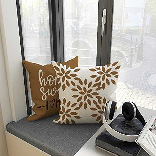 YCOLL Pillow Covers 16x16 Set of 4, Modern Sofa Throw Pillow Cover, Decorative