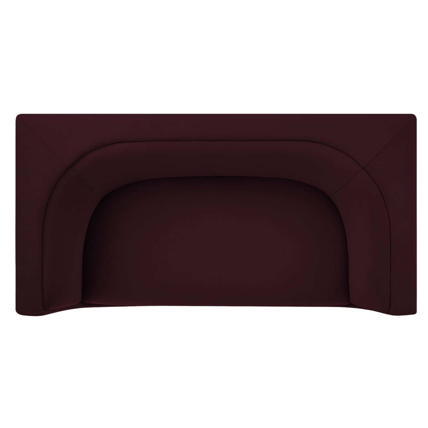 Modway Hilda 67 Inch Modern Curved Back Performance Velvet Loveseat in Mulberry – Plush Upholstered 2-Seat Sofa for Living Room, Apartment, Office