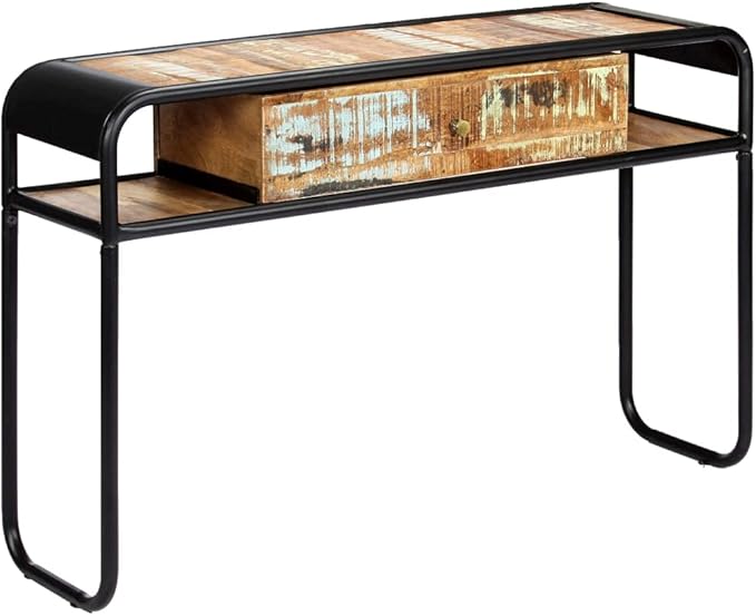 Console Table 46.5"x11.8"x29.5" Solid Reclaimed Wood, End Tables, Accent Tables