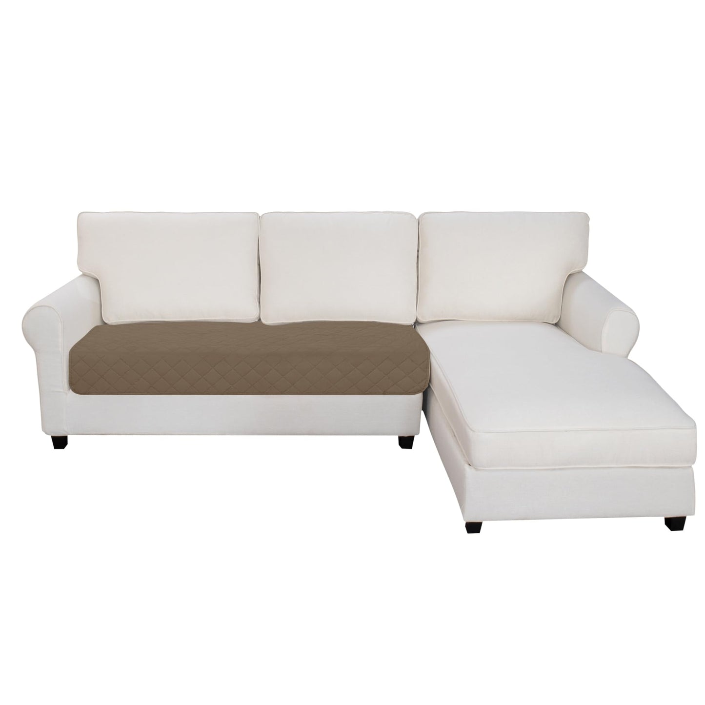 Easy-Going Sectional Couch Covers for Dogs L Shape Sofa Cover Reversible Sofa Slipcover Chaise Lounge Cover Furniture Protector Cover for Pets Dog Cat (30 x 50 inches, Camel/Ivory)
