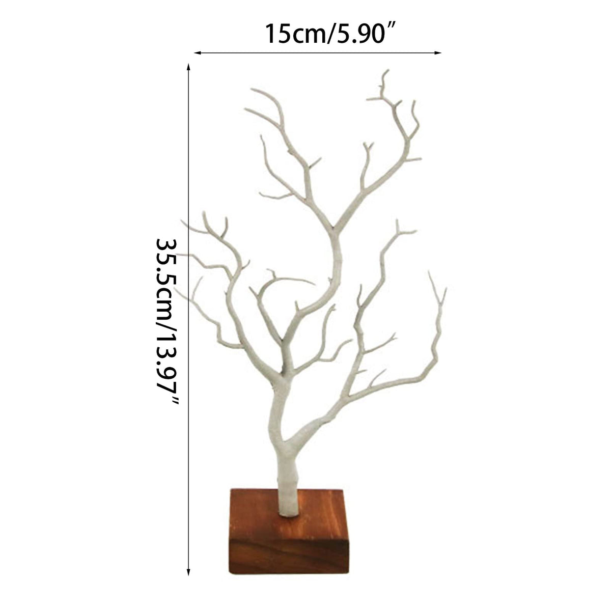 COPLKY Necklace Display Stand Tree Jewelry Display Jewelry Stand Earring Holder Necklace Bracelet Rack Holder Wood Display Jewelry Holder