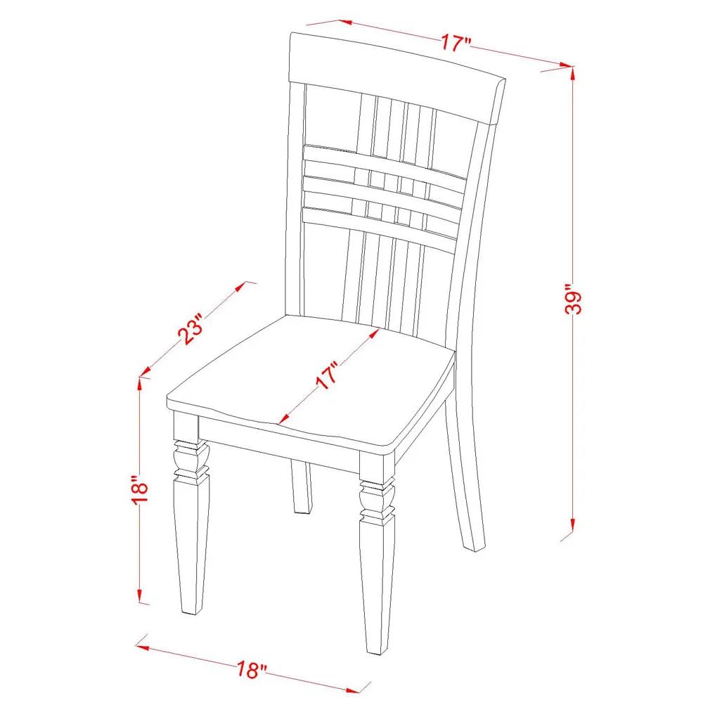 East West Furniture ANLG3-LWH-W 3 Piece Dining Table Set for Small Spaces Contains a Round Kitchen Table with Pedestal and 2 Dining Chairs, 36x36 Inch, Linen White