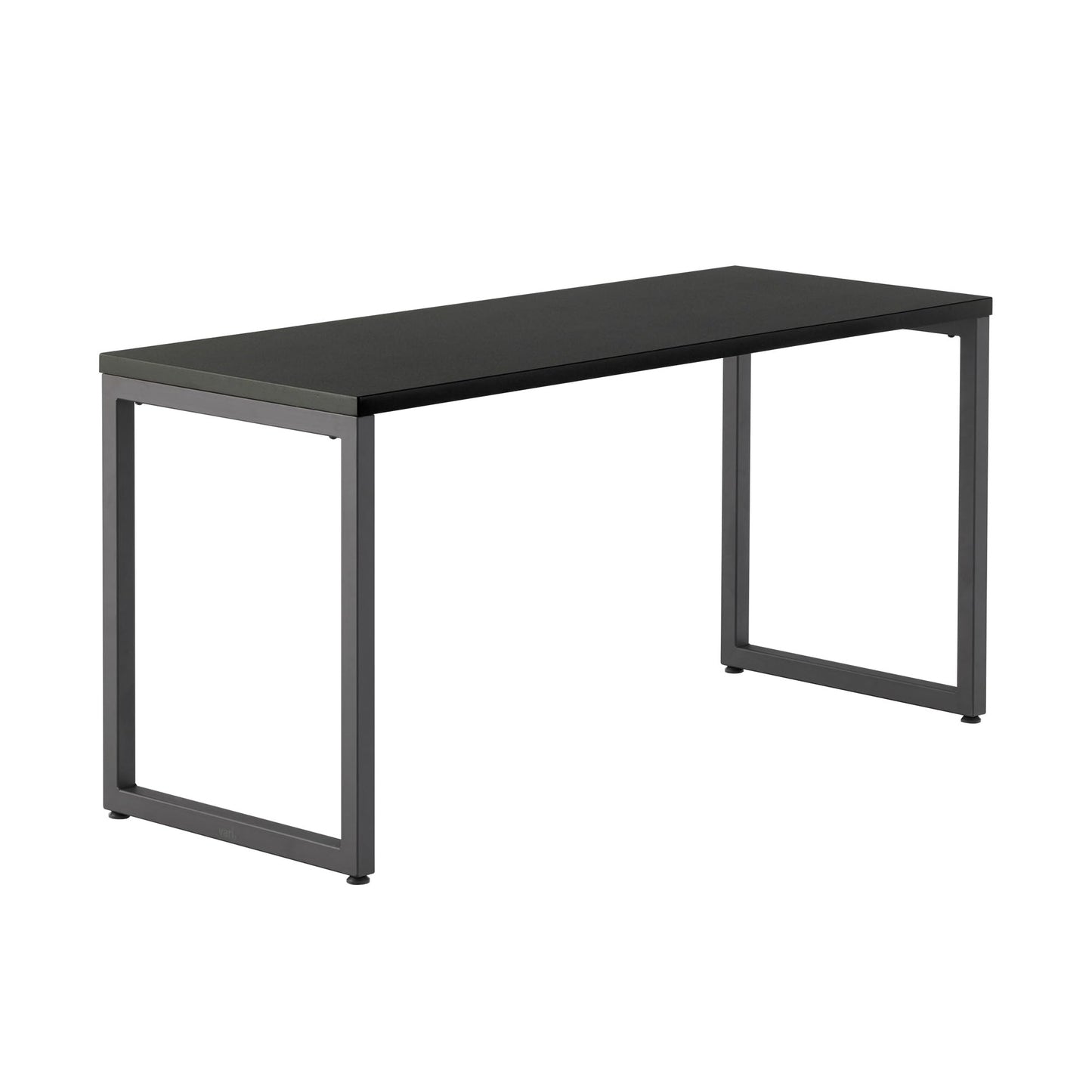 Vari Table 60x24 - Modern Computer Desk with Durable Laminate Finish and Slim Legs - Ideal for Gaming, Home, or Office - Stand-Alone Workstation or Corner Side Table - Black