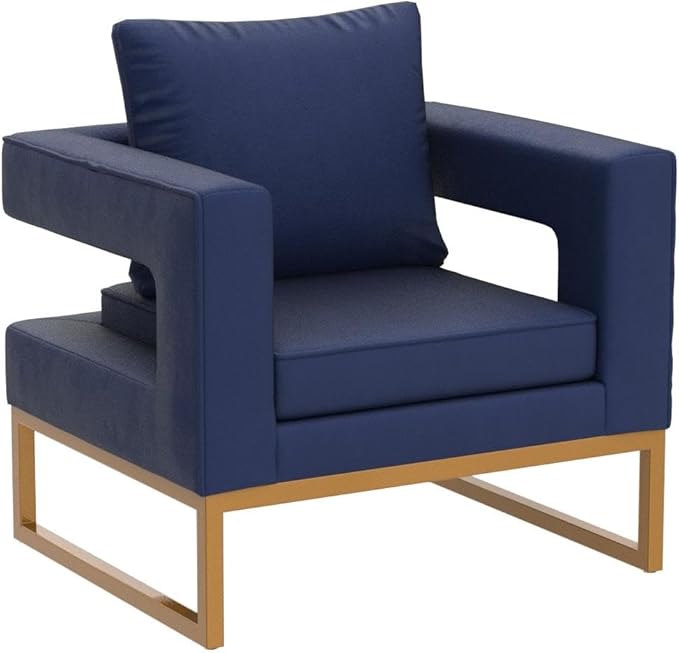 Roundhill Furniture Lenola Upholstered Accent Arm Chair