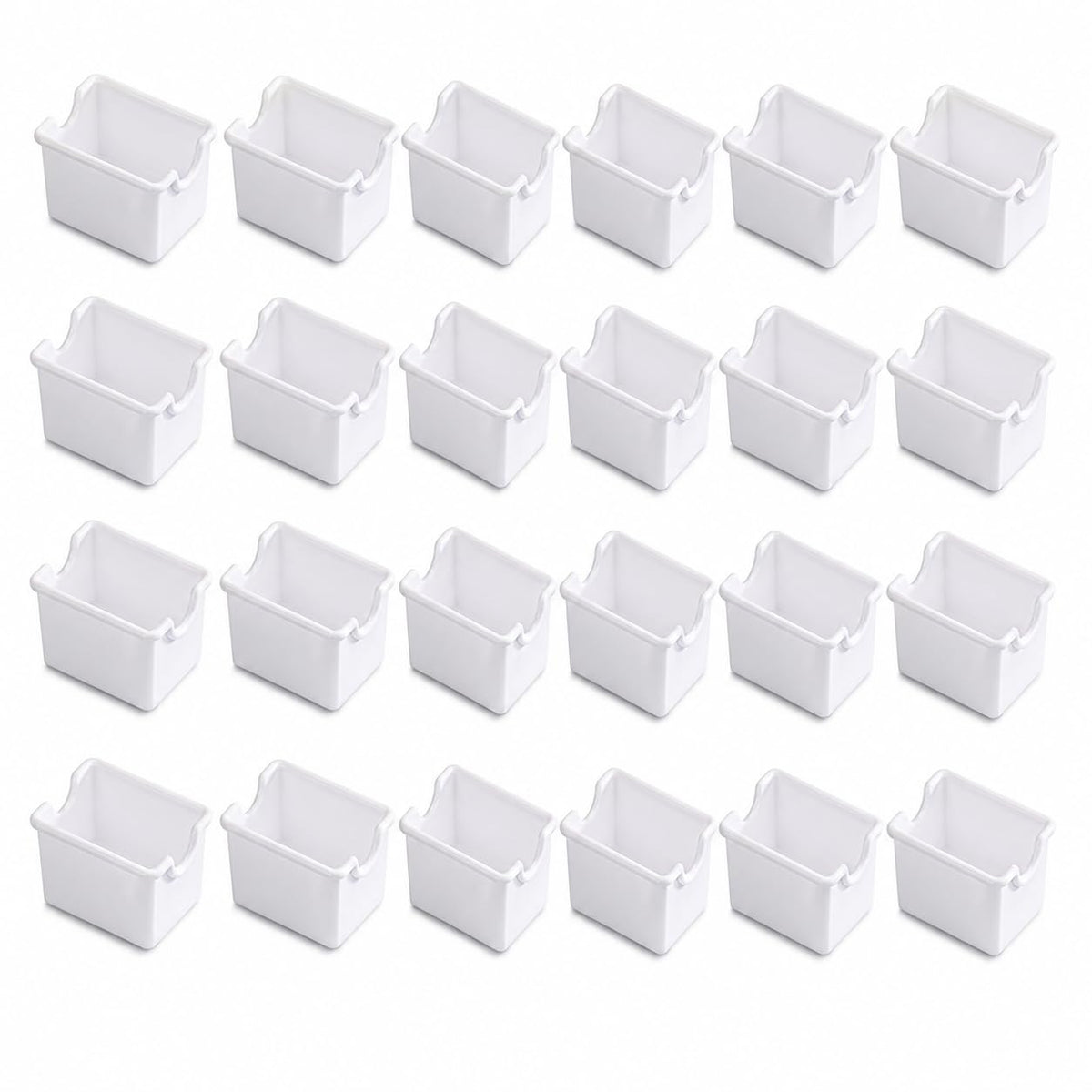 New Star Foodservice 22704 Plastic Sugar Packet Holder, White, Set of 24