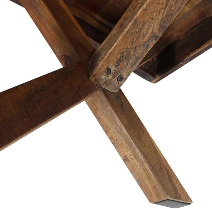 Wooden Coffee Table, Side Table Solid Reclaimed Wood 43.3"x23.6"x17.7" -AA