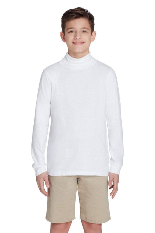 French Toast boys Turtleneck T Shirt, White, 4 US