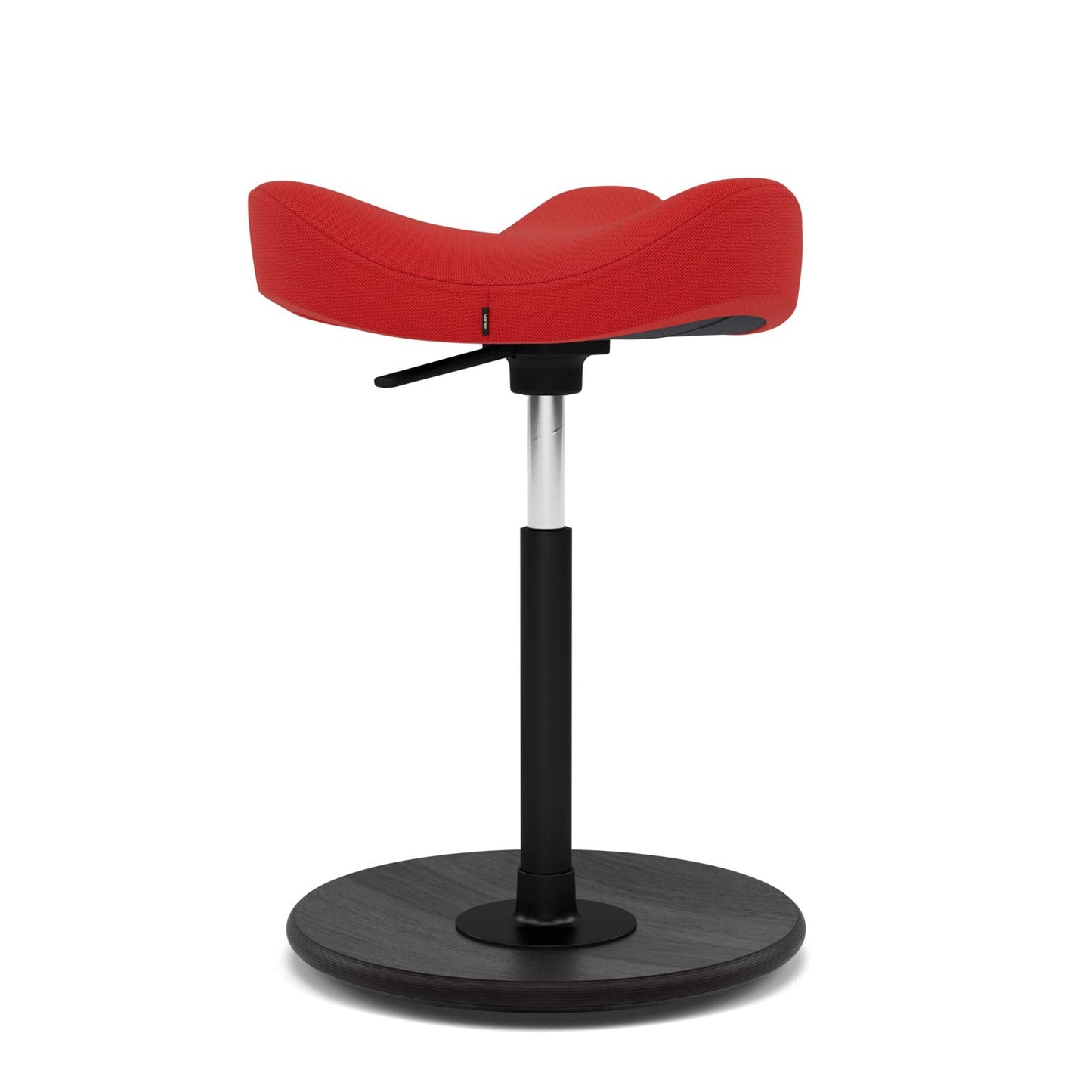 Varier Move Tilting Saddle Stool, Height Adjustable Gaslift, Perfect for Any Height Adjustable Des, 10-Year Limited Warranty, Designed by Per Øye, Red/Black