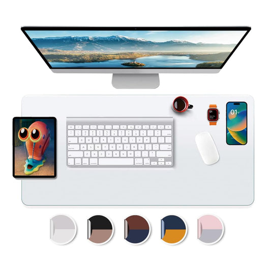 Office Desk Blotter Pad Clear Mats Table Protector PVC Writing Mat Plastic Desk Overlay for Laptop Computer Desktop Keyboard Pads Vinyl Wipeable Waterproof Home with Mouse Pad Mat Extra Large 24x48