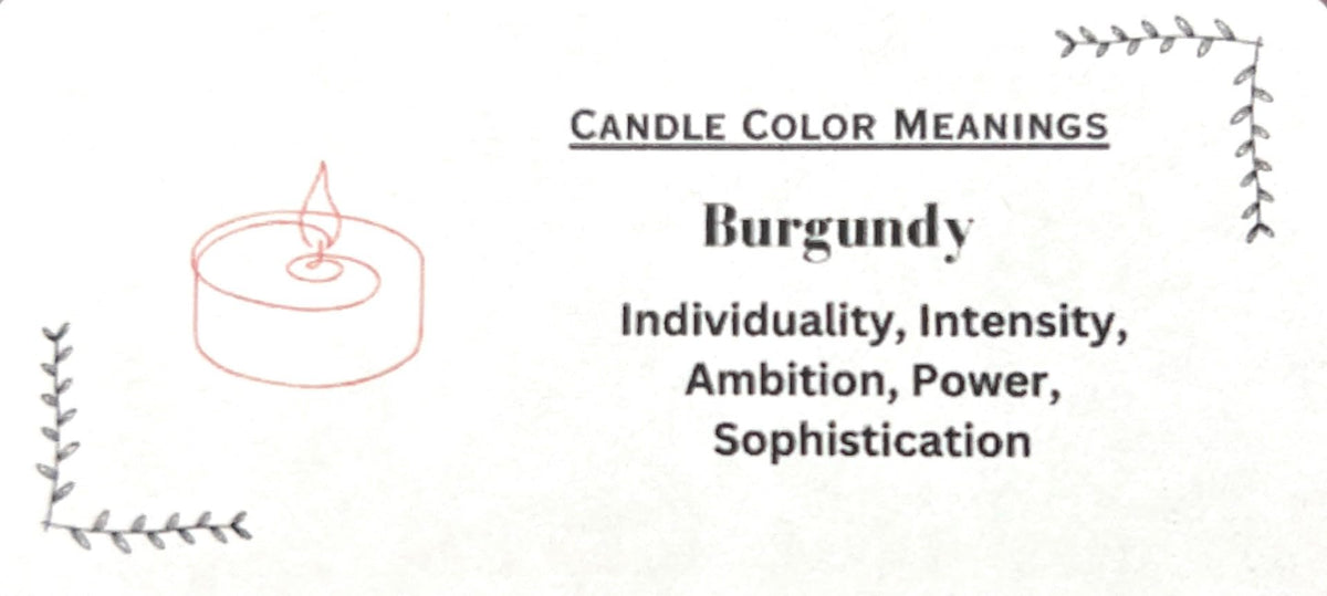 Allnations Candle Co. 100% Beeswax Tealight Candles. 4 to 5 Hours Long Burn Each - for Home, Rituals, Prayer, Party, Room Table Decoration - Unscented - Smokeless -10pcs (Burgundy)