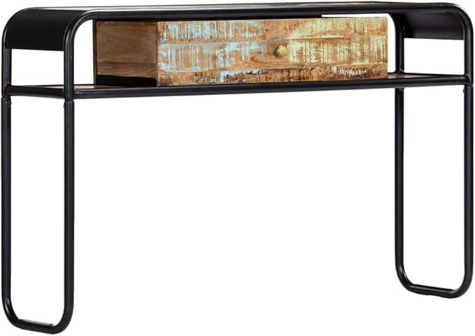 Console Table with 1 Drawer and 2 Compartments, 46.5"x11.8"x29.5" Solid