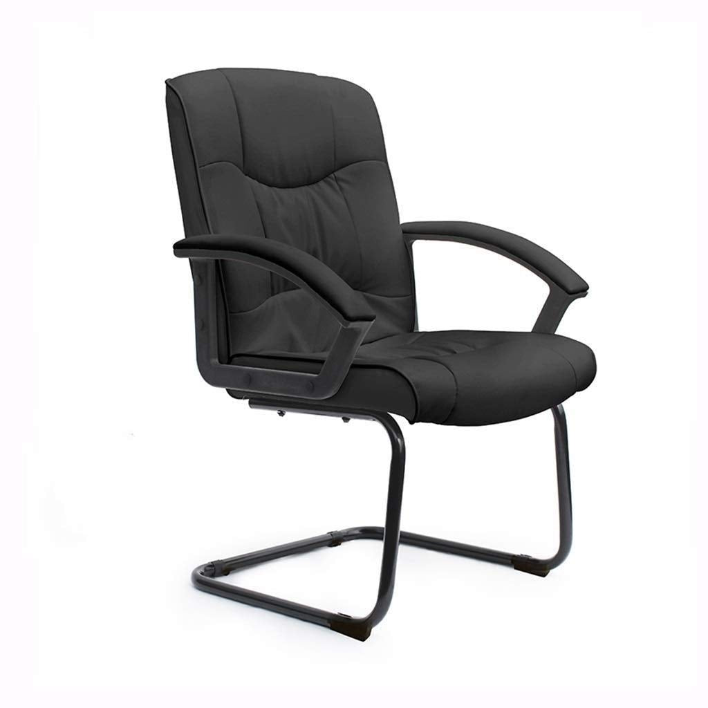 SIDUFHAOPKLL Office Elements Classic Replica Chair - Vegan Leather, Thick high Density Foam, Chrome arms Visitors in PU Suitable for and Home （White or Black）(D)