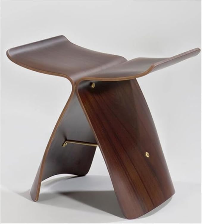 Simple Japanese Solid Wood Curved Stool Side TableSofa TableBedside Table