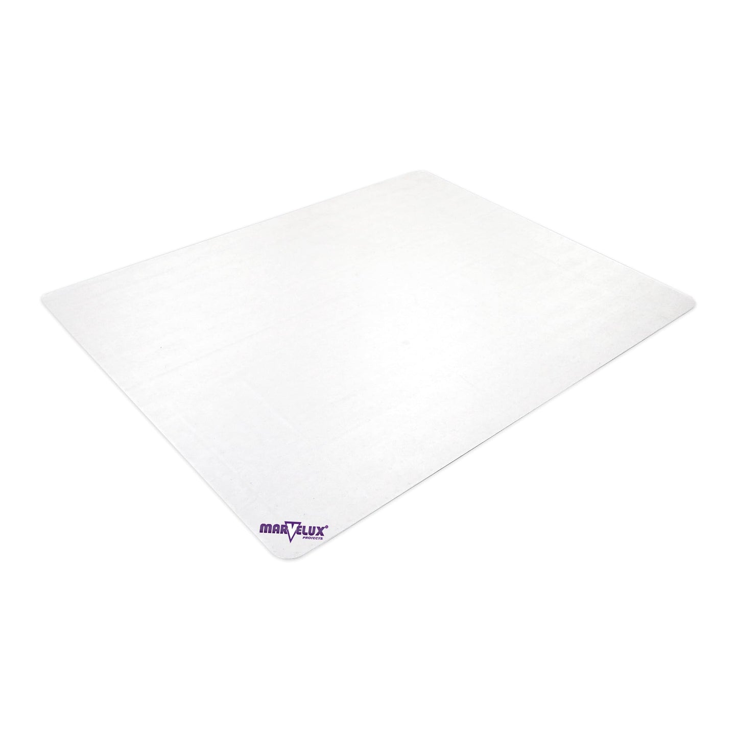 Marvelux Office Chair Mat for Carpeted Floors, Heavy Duty Polycarbonate for Medium Pile Carpets, Rectangular 47" x 53" Clear Office Chair Carpet Protector