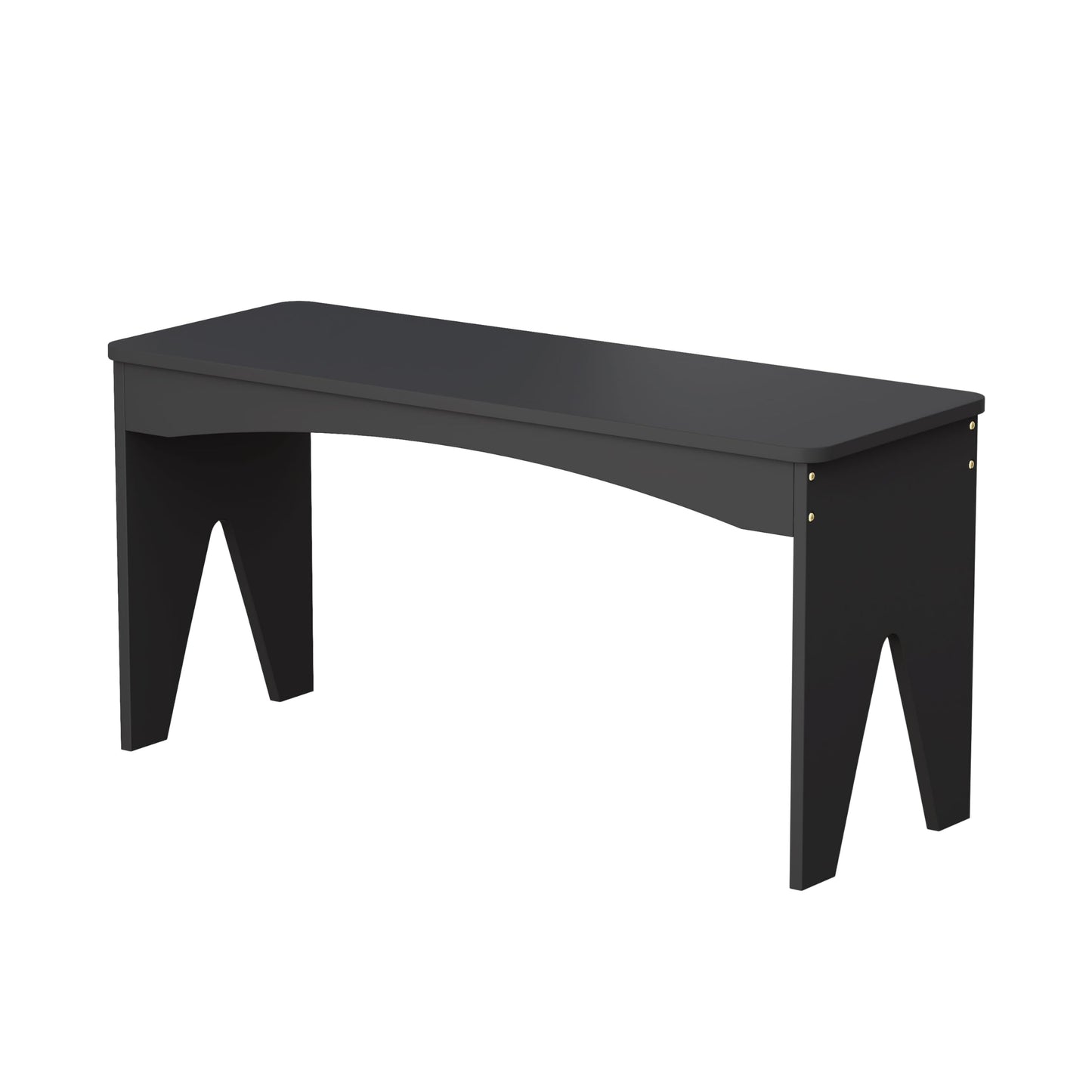 APRTAT Bamboo 35.4" Dining Room Bench, Long Indoor Shoe Bench Seat, Black