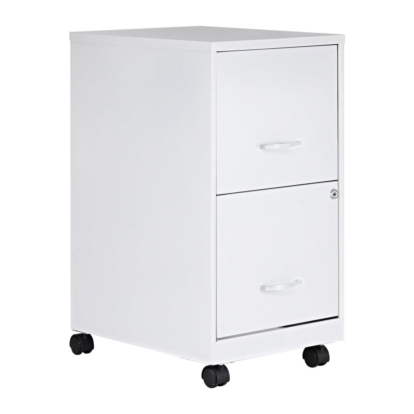 Lorell LYS SOHO File/File Mobile File Cabinet, White