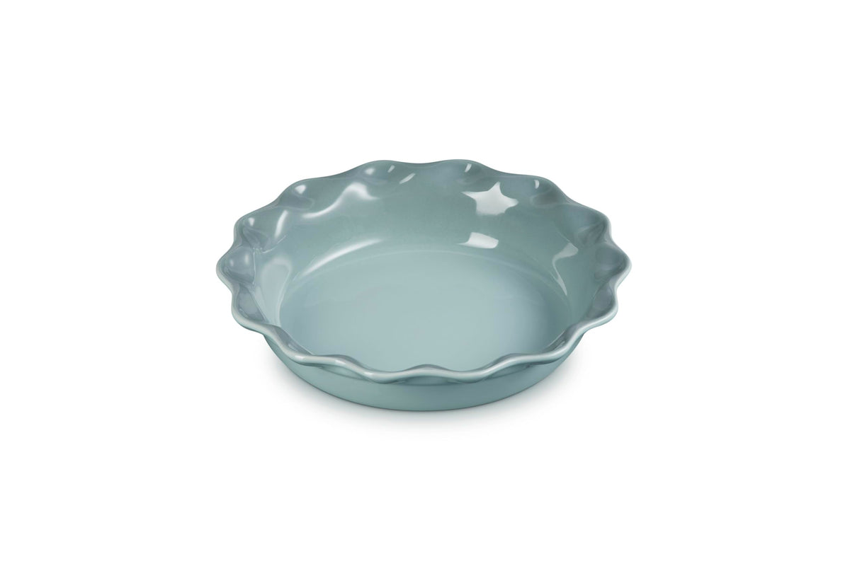 Le Creuset Stoneware Pie Dish, 9", Sea Salt
