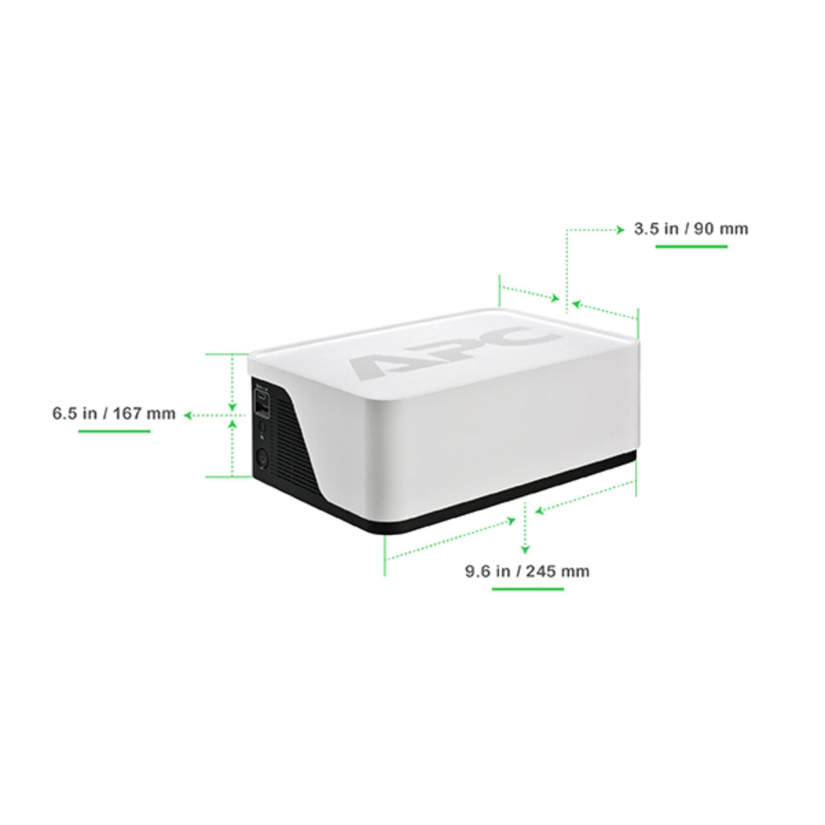 APC Back-UPS 500VA / 300W UPS Battery Backup Surge Protector, 6 Outlets, Type C Charger, BE500G3 Uninterruptible Power Supply for Home Office & Wi-Fi