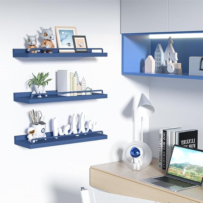 RYOFOBETTO Floating Shelves, Bathroom Decor Shelves Over Toilet, Farmhouse Wall