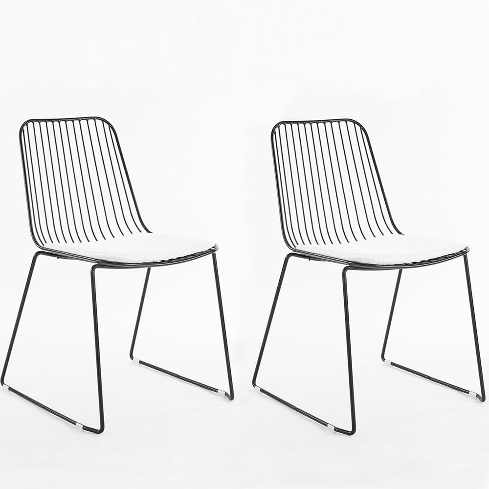 weosz Dining Room Chair Heavy Duty, Dining Chairs Set of 2 with Removable Cushion, Dining Chair for Kitchen with Solid Rebar, Dining Chairs for Living Room, Makeup Room