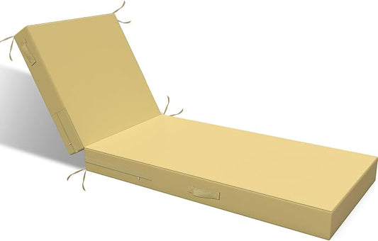 L'AGRATY Outdoor Lounge Chaise Cushion: 72x21x3 Inch Waterproof Lounge Chair