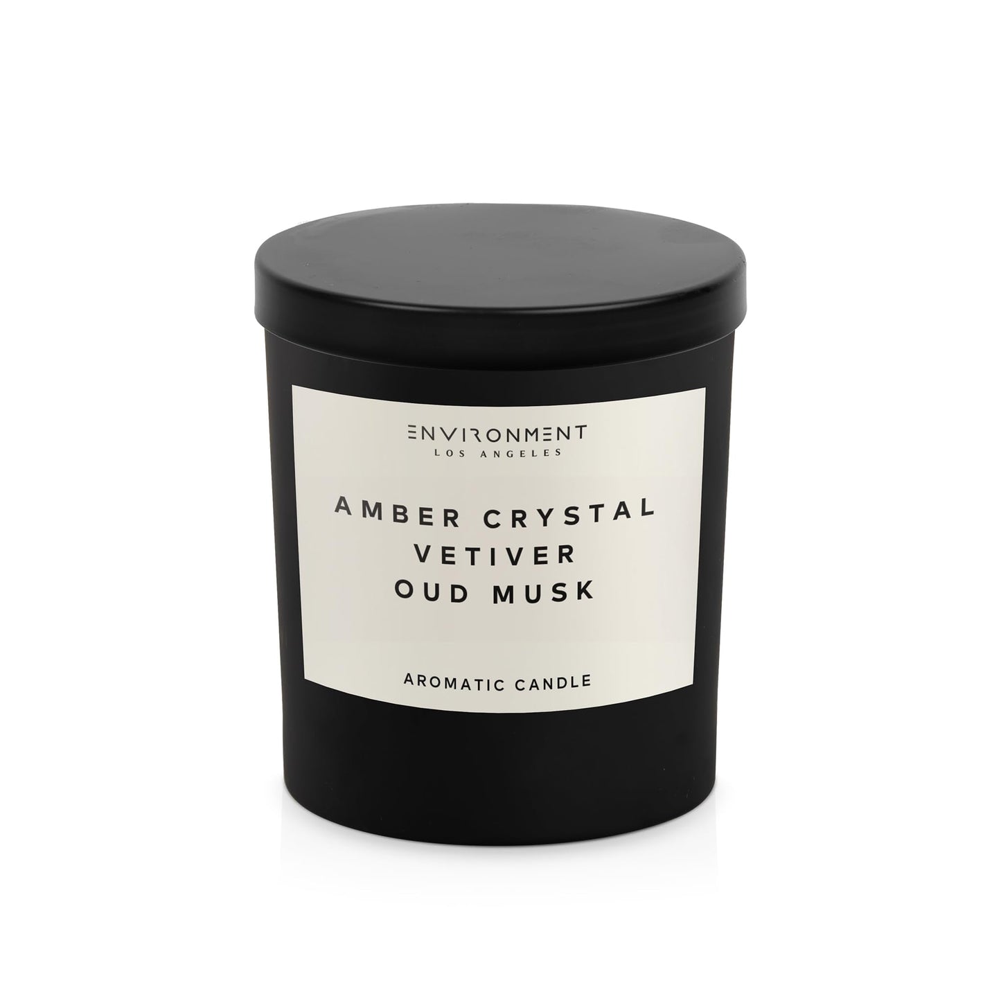 ENVIRONMENT Inspired by Designer Perfume BR540 Candle, 8oz Luxury Coconut Apricot Wax Candles for Home (Amber Crystal | Vetiver | Oud Musk) Home Fragrance Products, 1 Wick Candle, Vegan & Cruelty-Free