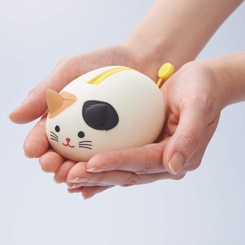 LIHIT LAB PuniLabo Mini Zipper Pouch, Horizontal, 2.2" x 2.7", Penguin (A7780-10), Small: 2.2" Ã— 2.7"