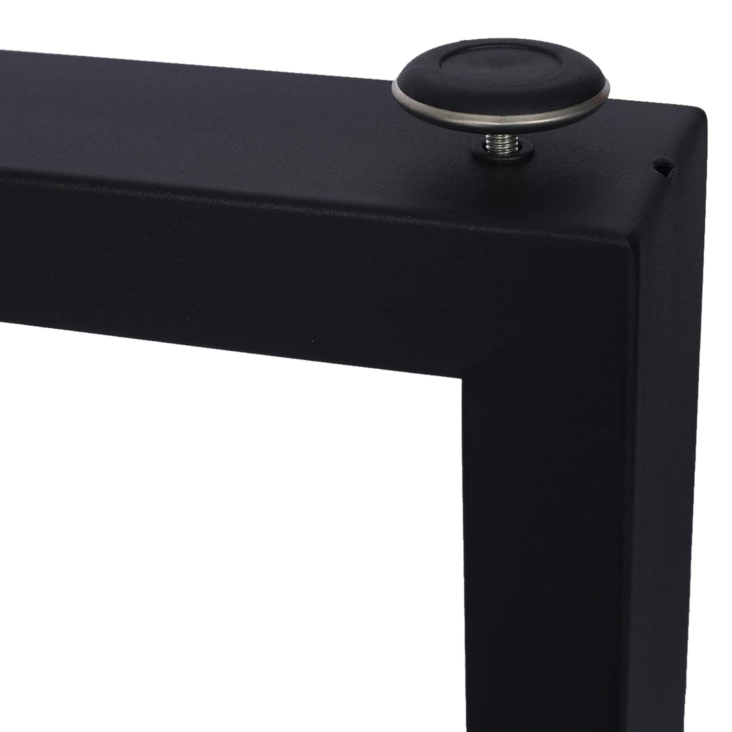 2pcs Square Metal Table Legs, Heavy Duty Wide Metal Table Legs Steel Desk Legs Table Leg Dining Table Legs Industrial Furniture Legs for DIY Coffee Table Furniture Bench Offices Bars Hotels 28 x 24in