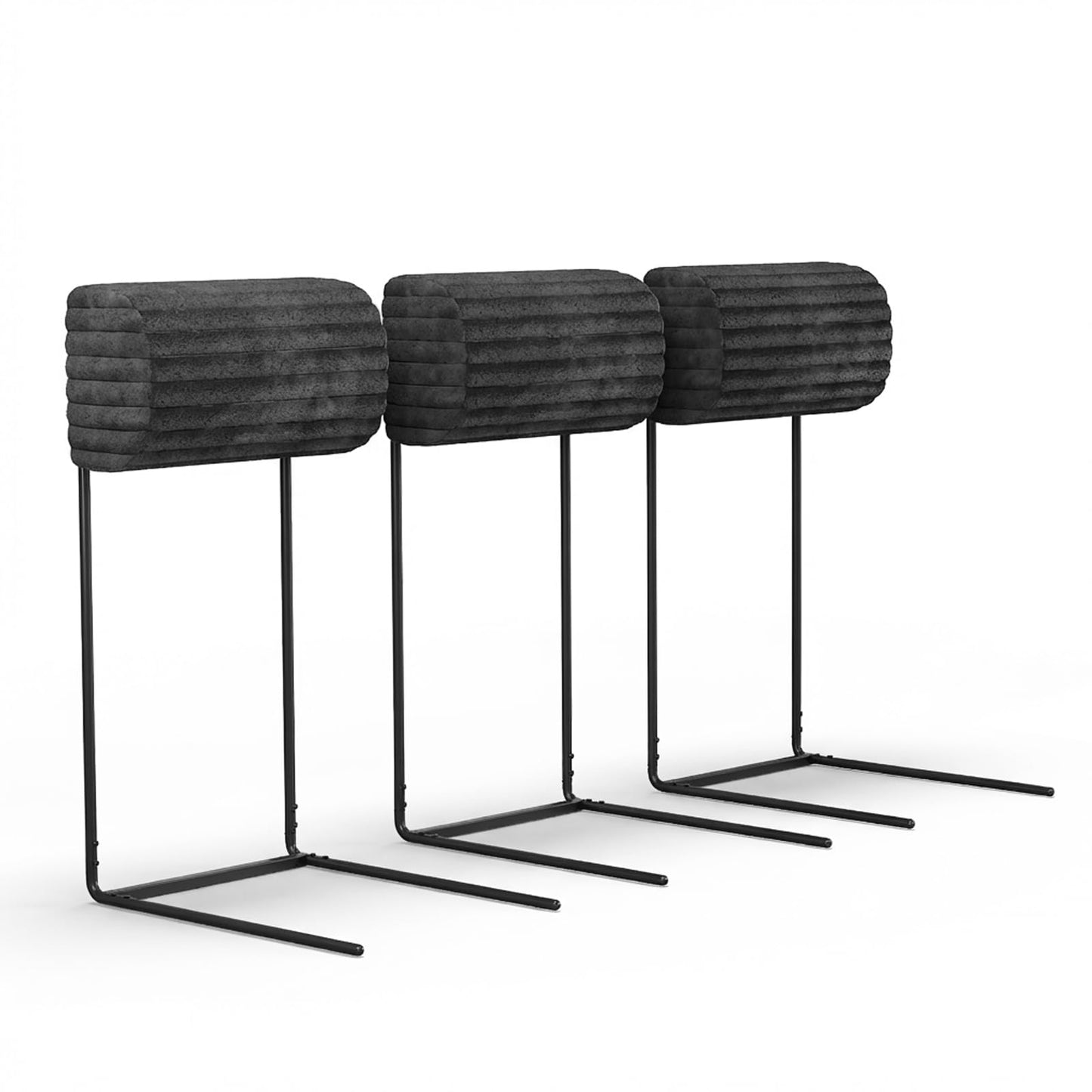CAMMOO Couch Headrest Extender, 3 Pack Grey Corduroy