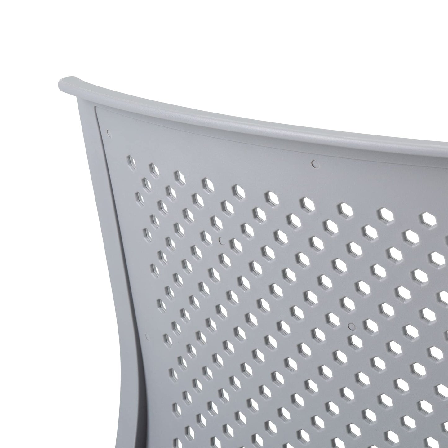 Norwood Commercial Furniture Chrome Sled Base Office Stack Chair with Perforated Seatback (Pack of 5)