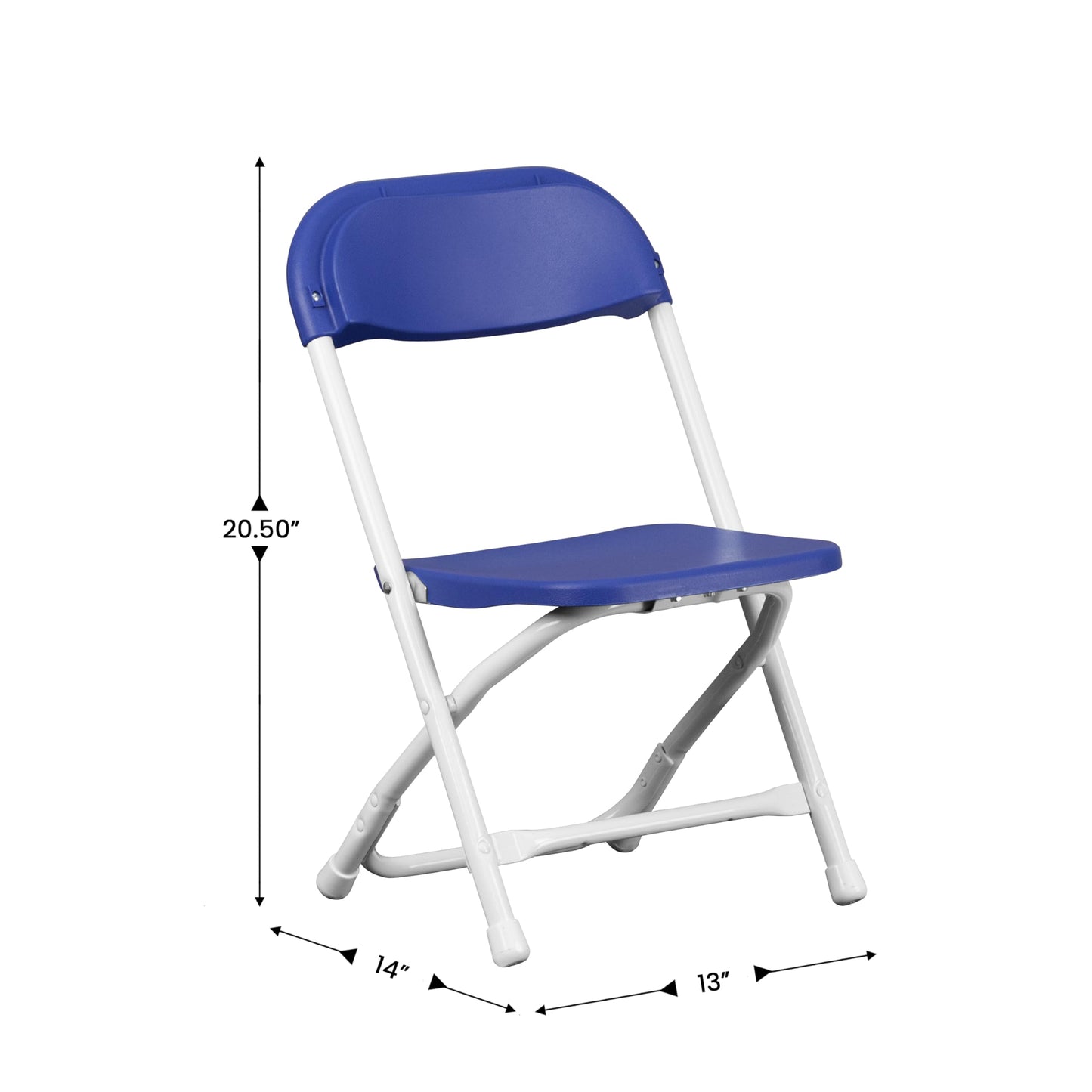 Flash Furniture 2 Pack Kids Blue Plastic Folding Chair