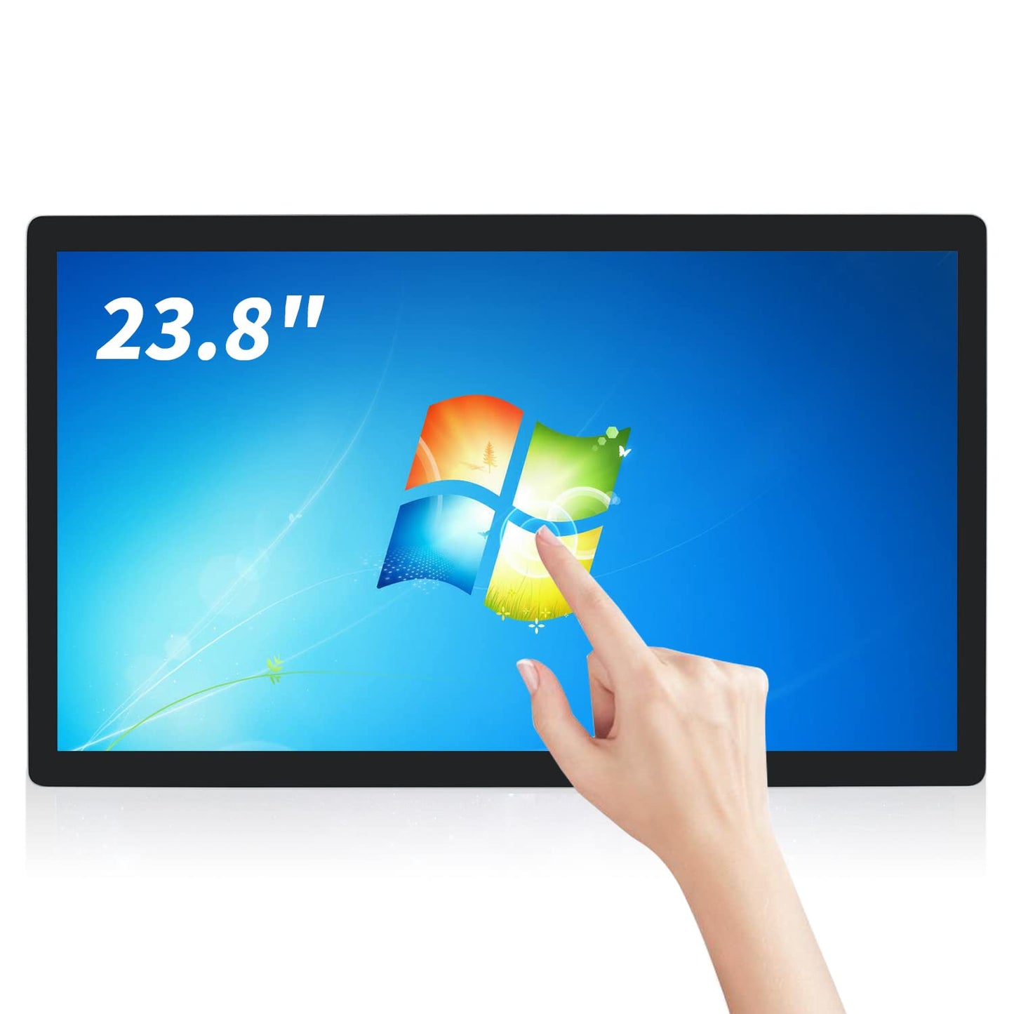 TouchWo 23.8 inch Touch Screen PC Monitor, Intel i7, 8GB RAM, 512G SSD, 16:9 FHD 1080P, Win-11 Pro, Smart Board for Classroom, Meeting & Game, USB, VGA & HD-MI Monitor