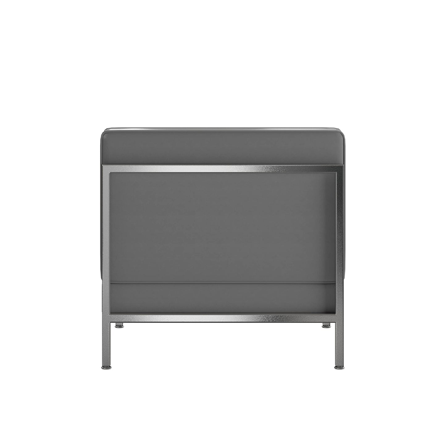 Flash Furniture Hercules Imagination Series Contemporary Gray Leathersoft Middle Chair