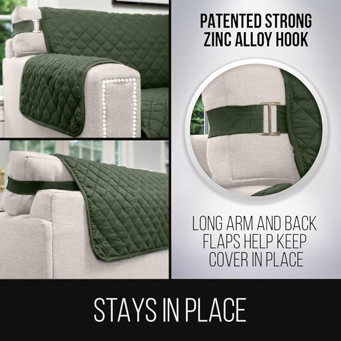 Sofa Shield® Couch Slip Covers for Dogs, Reversible Furniture Protector