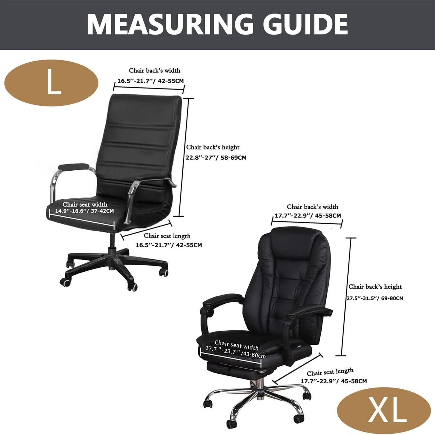 Velvet Plush Stretchable Office Desk Chair Cover Cat Proof with Wheels, Chair Seat Cover with Armrest Protector for Pets & Kids, Removable for Ergonomic Mesh Computer Rolling Chair, Beige, XL