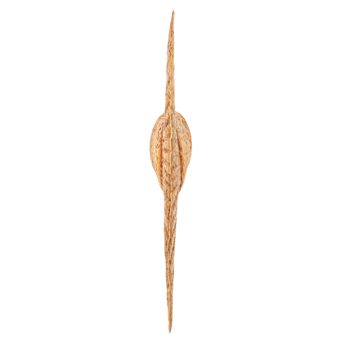 Creative Co-Op Distressed Metal Salmon Tail Accent Decor, Gold