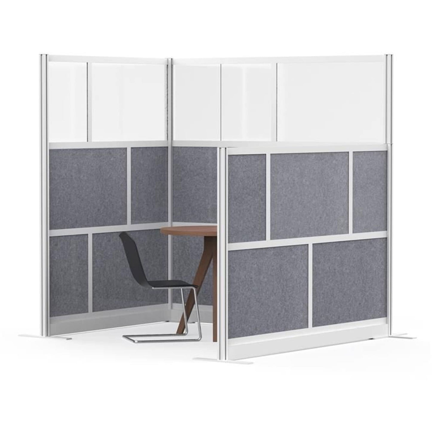 Luxor MW-5348-FCG Modular Room Divider Wall System - 53" x 48" Starter Wall