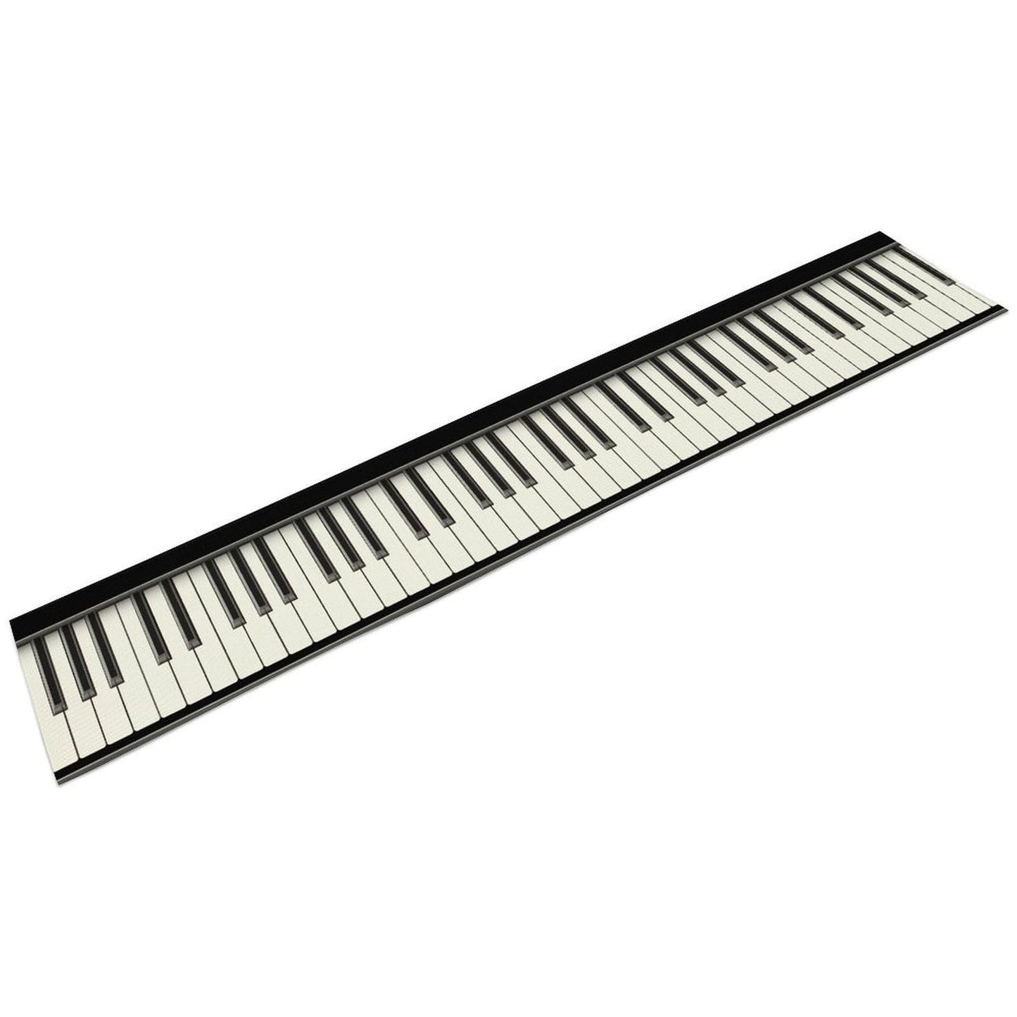 DKMQQUL Piano Table Runner, Black White Piano Keys Musical Theme Music Classroom Table Runner for Kitchen Dinning Coffee Decor Home Wedding Party Holiday, 13x36 Inch