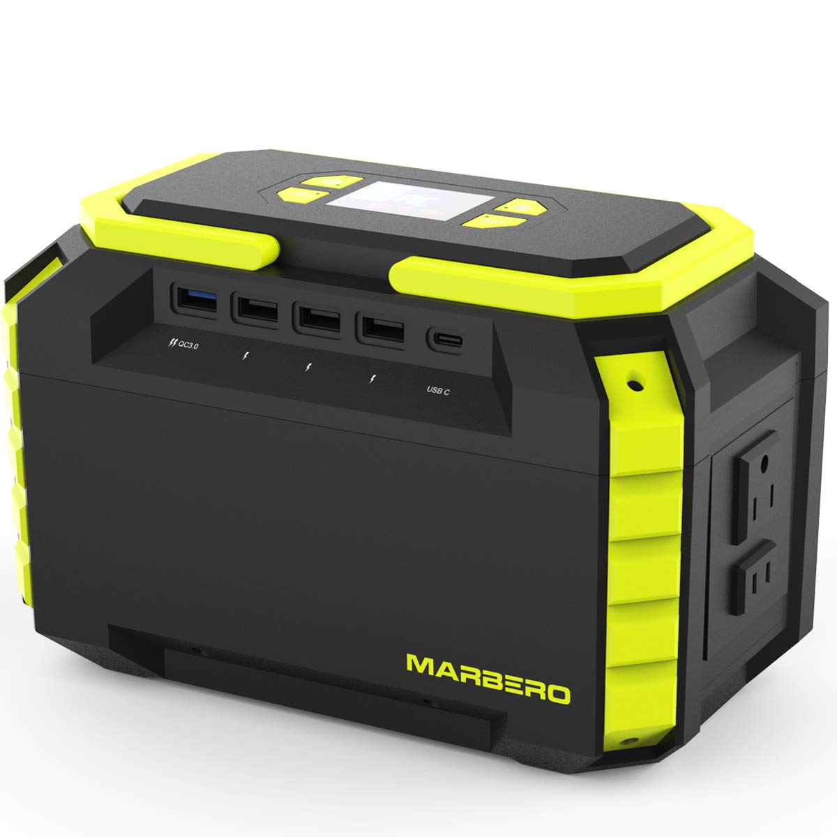 MARBERO 222Wh Portable Power Station 200W Outdoor Generator 60000mAh with AC Outlet 110V 200W DC USB LED Flashlights Lithium Battery Power Supply for CPAP Camping Backup Emergency Home