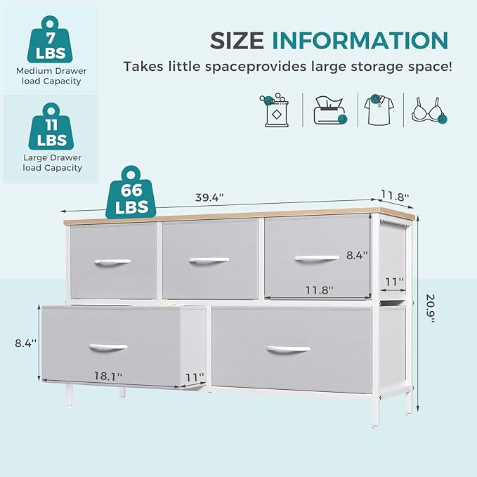 OLIXIS Dresser for Bedroom